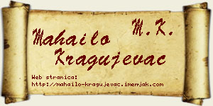 Mahailo Kragujevac vizit kartica